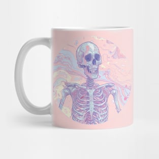 Psychedelic Cute Skeleton Mug